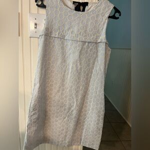 J. Crew White Sleeveless Sheath Dress